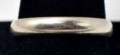 Thin Plain Band Ring in Sterling Silver