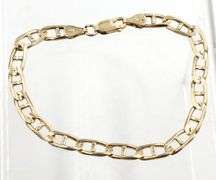 14kt Yellow gold Marine link bracelet