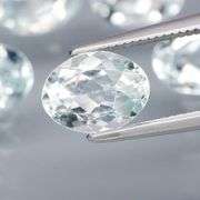 Gorgeous 5.98ct untreated platinum blue Aquamarine set