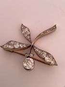 CERTIFIED UNIQUE ANTIQUE FK LADIES DIAMOND BROOCH