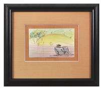 Rare Peter Max One-of-a-Kind Original Mixed Media, 1988