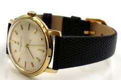Vintage Vacheron constantin manual winding 34mm on aftermarket lizard leather band watch