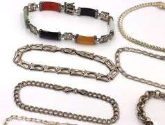 Group lot of 8 Vintage 925 sterling silver bracelets