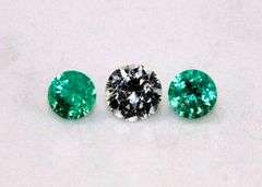 Natural Diamond & Emerald Set