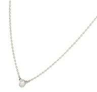 Tiffany & Co. Elsa Peretti Diamonds by the Yard 0.14ct Single Diamond Necklace in Platinum