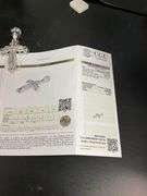 CERTIFIED BRAND NEW 14K WHITE GOLD DIAMOND CROSS CHARM / PENDANT