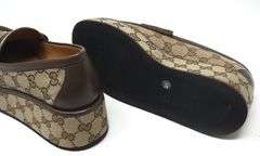 Gucci Horsebit wedge loafer shoes