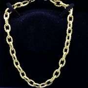 14K Yellow Gold Twisted Cuban Chain