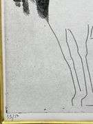 Rare Marino Marini Signed Etching Edition of 50, 1970