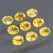 Incredible 2.17ct oval cut yellow Sapphire set -Heated only!