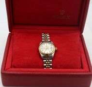 Rolex DJ 26mm silver diamond dial in fluted bezel on Jubilee bracelet watch