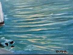 Vibrant Sea Tones in Acrylic by Tamar Tamar Zion Quality