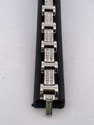 BRAND NEW men's certified heavy 14k white gold diamond bracelet