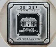 20 Gram Geiger Silver Bar