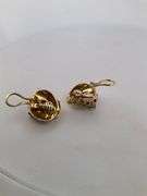 CERTIFIED BRAND NEW 18K GOLD DIAMOND SAPPHIRE AND EMERALD CARTIER INSPIRED LEOPARD EARRINGS