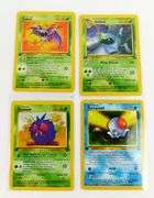 4 Pokémon 1999 1st Edition Trade Cards