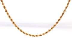 In Demand 14K YG Rope Necklace