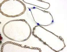 Group lot of 14 vintage 925 sterling silver bracelets