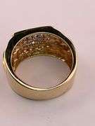 MEN'S BRAND NEW CERTIFIED DIAMOND RING, 14K GOLD