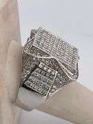 BRAND NEW MEN'S CERTIFIED 14K WHITE GOLD LARGE DIAMOND RING 9.00 CARATS