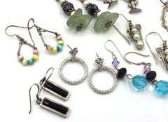Group lot of Vintage 925 sterling silver earrings