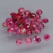 Untreated! Rare color! 2.92ct Imperial red Sapphire set!!!