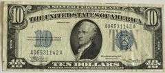 Fresh 1934 $10 Silver Certificate