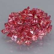 Very rare 5.32ct set of pink Malaya Garnets