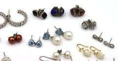 Group lot of vintage 925 sterling silver earrings
