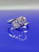 Sparkling 3.5 Ct Twin Solitaire Lab Simulated Diamond Ring