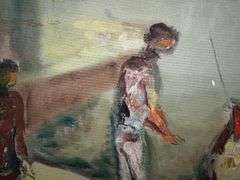 Masterpiece oil on canvas by Albert Goldman (1922-2011)