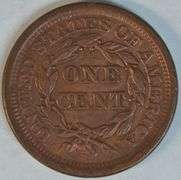 Red & Brown Uncirculated 1856 Braided Hair Large Cent