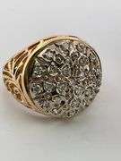 MEN'S CERTIFIED 14K YELLOW GOLD DIAMOND RING