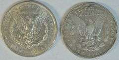 Flashy 1879-P & scarce 1899-S Morgan Silver Dollars