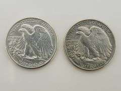 1944 & 1945 Walking Liberty Half Dollars