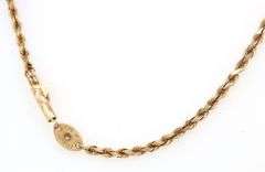 Popular 14K YG Silk Rope Necklace