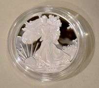 2006 W  Proof  Silver Eagle W Box And Paper.
