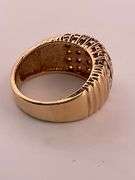 CERTIFIED LADIES 14K YELLOW GOLD AND DIAMOND BAND