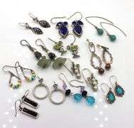 Group lot of Vintage 925 sterling silver earrings