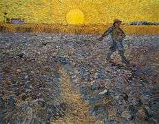 Collectible Vincent Van Gogh, Wheatfield with Sower, 1888