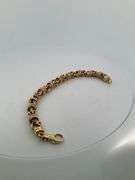 14K SOLID GOLD BYZANTINE STYLE LADIES BRACELET