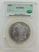 1885 Morgan Silver Dollar, CAC MS62