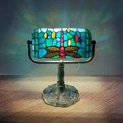 Dragonfly Stained Glass Lamp