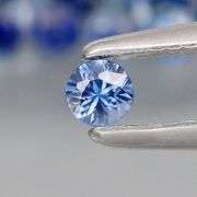 Heated only! 2.76ct pure ink blue Sapphire set from Madagascar