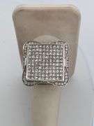 BRAND NEW MEN'S CERTIFIED 14K WHITE GOLD LARGE DIAMOND RING 9.00 CARATS
