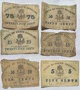 6 1862 South Carolina Fractional Notes