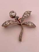 CERTIFIED UNIQUE ANTIQUE FK LADIES DIAMOND BROOCH