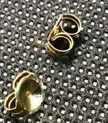 14K Yellow Gold Princess Cut Diamond Cluster Earring