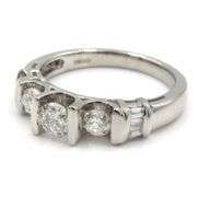 Platinum diamond 3 stone ring
