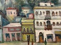 Collectible oil on canvas by Albert Goldman (1922-2011) Albert Goldman Summer in Judea